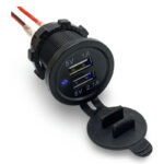 USB polnilec za vgradnjo na 12V-24V vodoodporen, DS2013 - slika 5