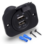 USB polnilec za vgradnjo na 12V-24V vodoodporen, DS2013 - slika 6