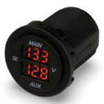 Digitalni dvojni voltmeter za vgradnjo - vodoodporen 6V-60V DC, SF50889-1 - slika 2