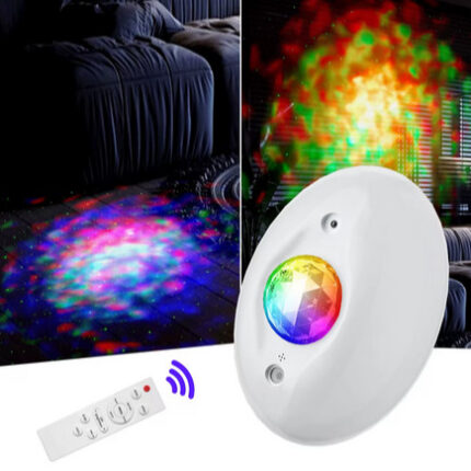 Ovalni Laser LED projektor z glasbenim odzivom in posebnimi učinki, EMS-42