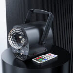 3v1 Laser LED reflektor z nosilcem in glasbenim odzivom, EMS-35