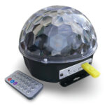 Disco kristalna LED krogla + MP3 predvajalnik, M-66