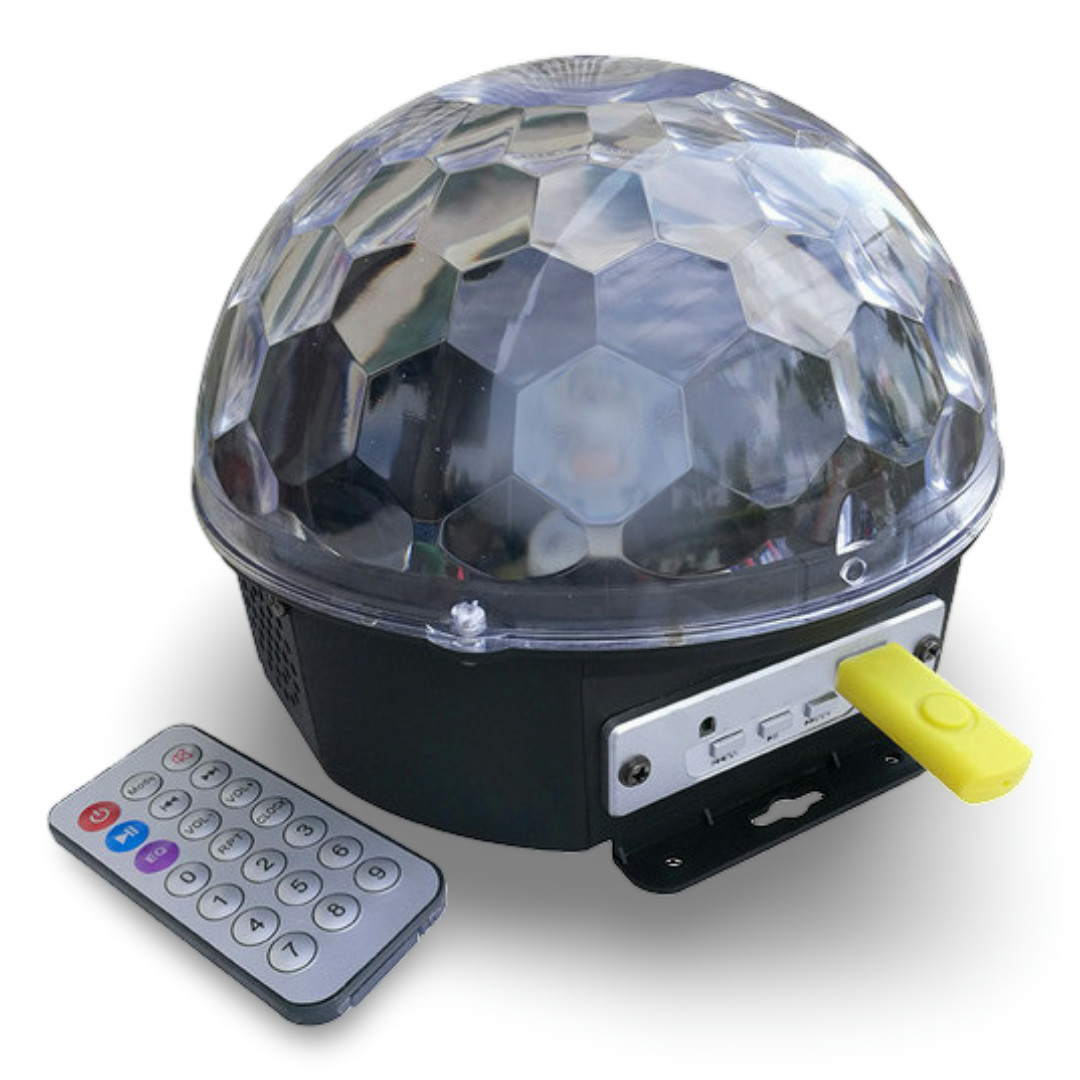 MP3-Disco-ball Disco kristalna LED krogla + MP3 predvajalnik, M-66 - slika 1