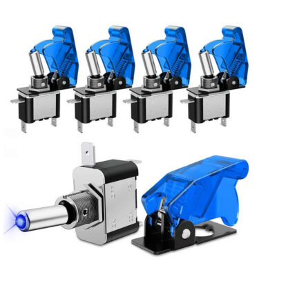 Stikalo za preklapljanje z varovalom (LED modra), vklop/izklop, YJ-WD006B