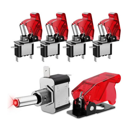 Stikalo za preklapljanje z varovalom (LED rdeča), vklop/izklop, YJ-WD006B