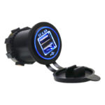 USB polnilec za vgradnjo LED osvetlitev, 12V-24V vodoodporen, YC-A75 - slika 2