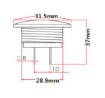 Digitalni voltmeter za vgradnjo - vodoodporen 12V DC, DS4011N - slika 5