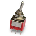 Mini klecno stikalo do 250V, vklop/izklop/vklop - slika 4