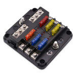 Nosilec varovalk z LED (negativni) blok do 6 varovalk, 6FBN