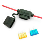 Vgradni nosilec za eno ploščato varovalko s kablom - slika 2